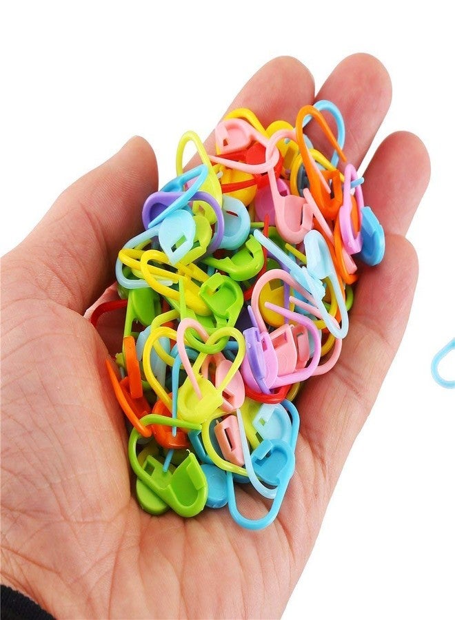 M Fabrics Crochet Locking Stitch Markers for Knitting Designed to Hook into The Knitted or Crocheted Stitch so it Will not Slip Out (25 Pieces) (Pack of 1 (25 Pieces)) - Image 4